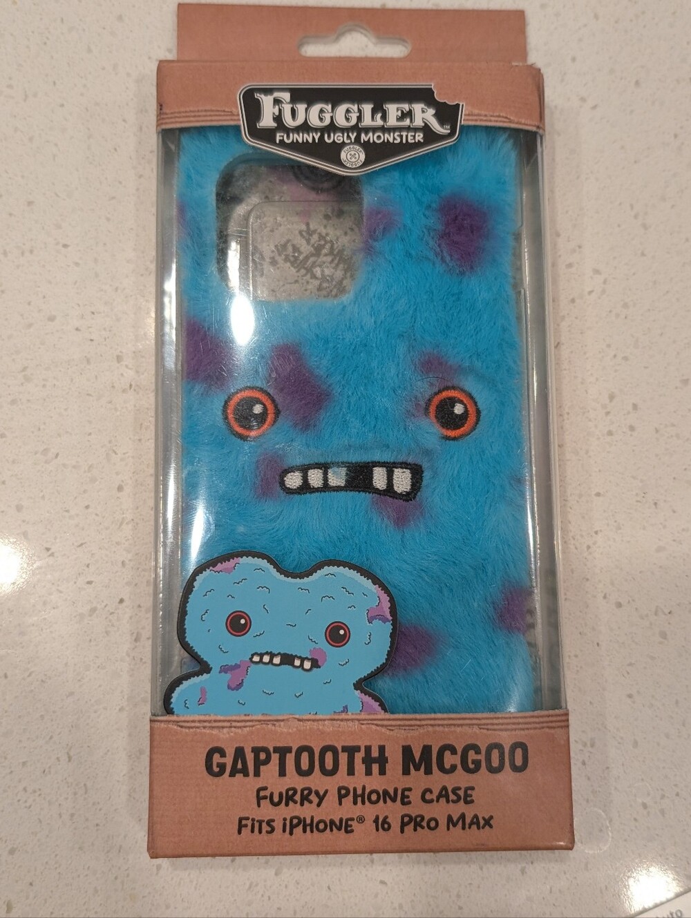 Fuggler Gaptooth McGoo Blue Furry Phone Case for iPhone 16 Pro Max